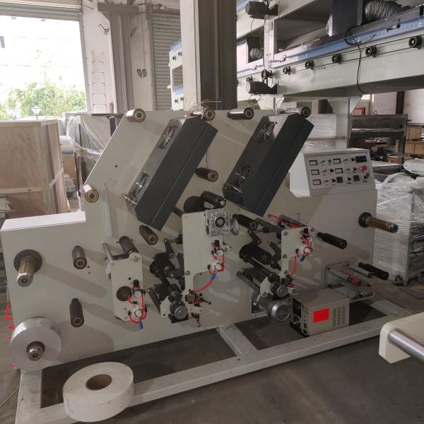 Cheap High Speed Flexo Printing Machine for Maximum Efficiency，Printing Color is whitle,Tape, Kraft paper, ink for sale
