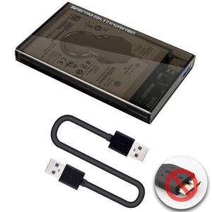 Best USB3.0 Port Hard Drive Enclosure 2.5 inch HDD SSD Portable Case Transparent External Box wholesale