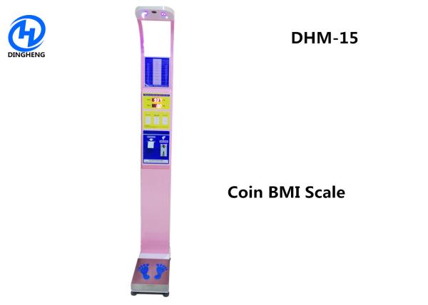 Cheap Coin Operated Digital Height And Weight Scale , Weighing Scale With Height Measurement for sale