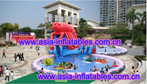 Cheap Large  Lobster Pool Inflatable Water Parks For Commercial Use for sale