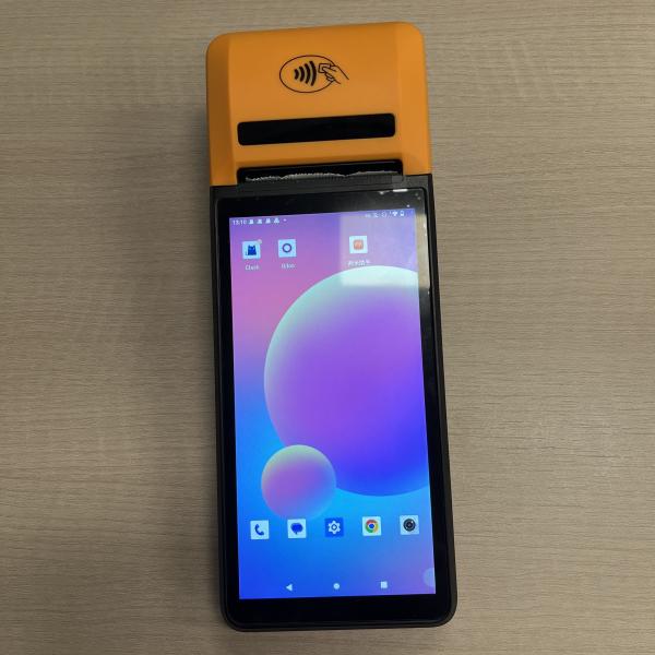 Cheap Orange Android12/13 Handheld Pos Touchscreen Five Point Capacitive for sale