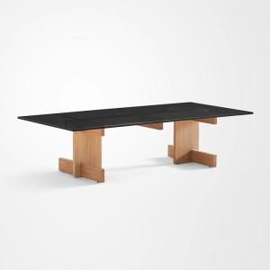 Rectangle Modern Coffee Table Oak Glass Small Coffee Table
