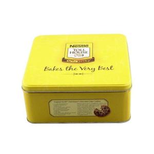 Best Nestle Metal Tin Square Tin Container Wholesale Tin Box Metal Containers with Lids for Storage wholesale