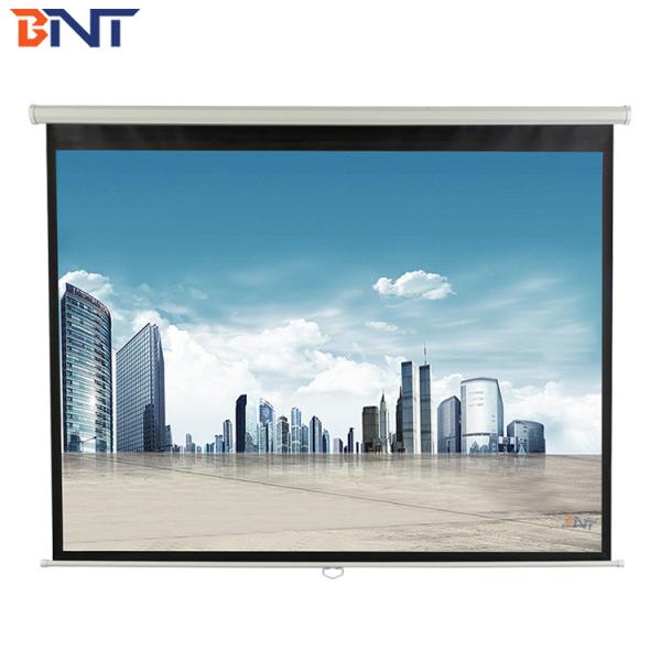 Cheap Switch / Remote Control Motorized Projector Screen With Synchronous Tubular Motor for sale