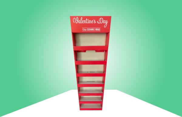 Cheap Walmart Full Size Sidekick Display Corrugated Power Wing Display Hanging Display for Mugs for sale