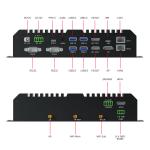 Black RK3588 Media Player Box 8K HD Double Ethernet Multimedia Box Wifi 6 AIoT