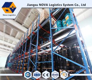 China Cold Rolled Steel Shuttle Pallet Racking Durable Electrostatic radio shuttle racking on sale