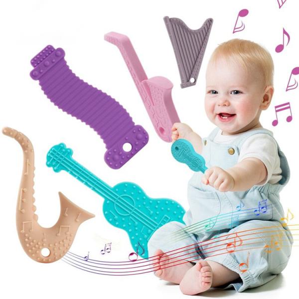 Cheap Chewable Silicone Teething Pacifier Toolbox Set Soft Soother Toys for sale