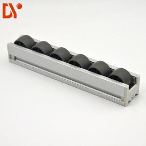 Best Industrial Black PP Plastic Wheel Conveyor Pallet Roller Track Part Flow Rail Pallet Roller Track wholesale