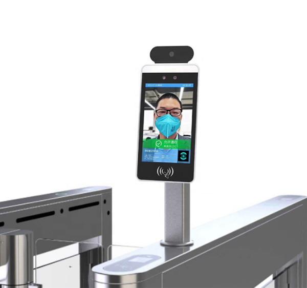 AI face camera recognition temperature detect door access control terminal 8
