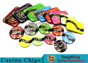 Best 3.3mm Thickness Acrylic Casino Poker Chips With 11 Kind Of Colors to Choose wholesale
