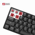 60% Membrane Mechanical Keyboard 61 Keys Mini ABS Case RGB Hot Swap