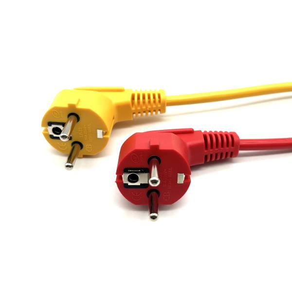 Cheap Y Split 16A 250V Current Rating AC Power Extension Cord in Red/Yellow/Customized for Customized Requirements for sale