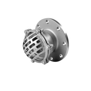 Flange End Check Valve SS304 Foot Valve with Strainer Filter Screen Normal Temperature