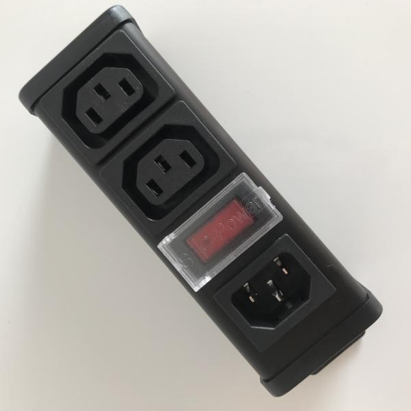 Cheap Electrical 2 Way Aluminum Shell AC Power Distribution Unit With Waterproof Switch for sale