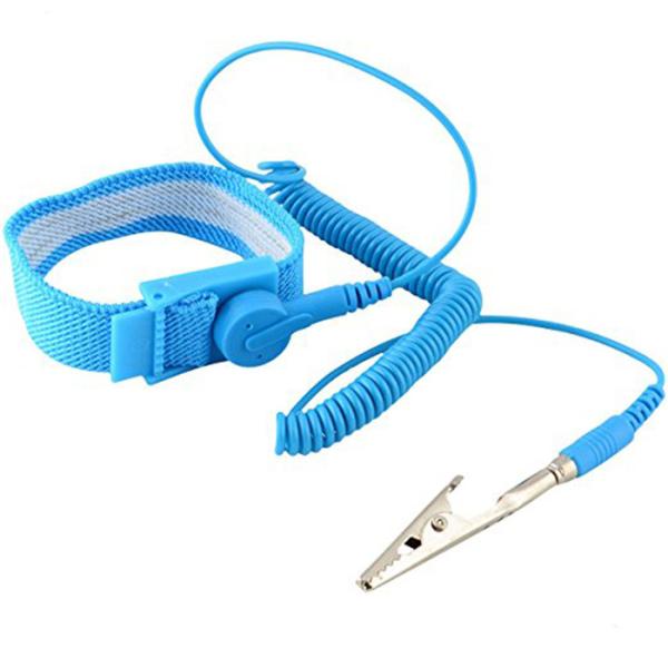 Cheap Adjustable Alligator Clip 1.8m Esd Wrist Strap for sale