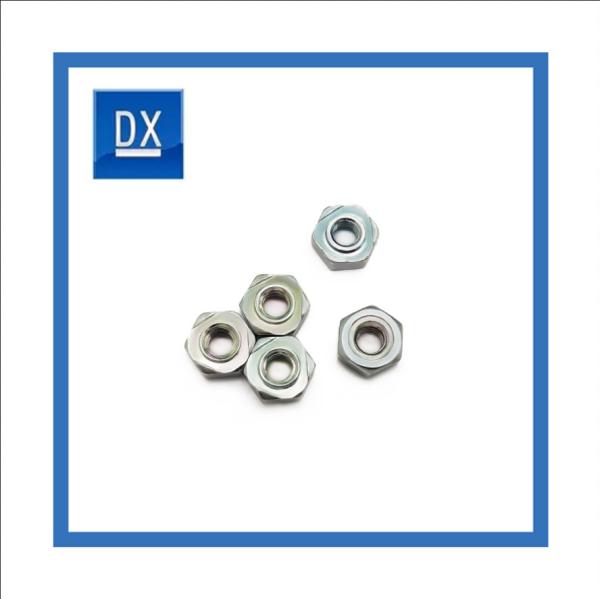 Cheap Blue And White Zinc Hexagonal Spot Welding Nut DIN929 for sale