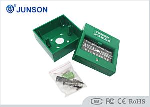 NC COM Emergency Exit Button Green Resettable Break Glass Dull Polish