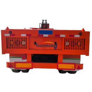 Custom 3 Axles 4 Axles 40ft 48ft 53ft 60ft Shipping Container Flatbed Semi Trailer For Rwanda And Tanzania