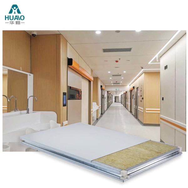 Cheap Handmade Cleanroom Rock Wool Sandwich Panel Sound Insulation Fireproof for sale