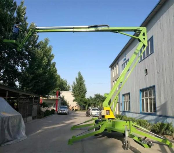 Cheap Trailer Mounted Access Platform Articulating Boom Lift 500kg Loading for sale