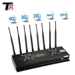 Black Fixed 8 Way Signal Jammer Is Suitable For Classrooms