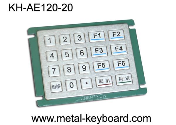 Cheap IP65 Rated Water - proof Metal Numeric Digital Keypad in 5x4 Matrix 20 Keys for sale