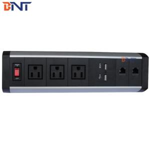 China Boente eu power plug table clamp mount outlet / clamping table power outlet office desk power outlets on sale