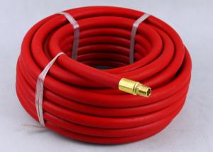 China Red Rubber Air Hose with BSP Or NPT Fittings , Rubber Air Line BP 900 / 1200 Psi on sale