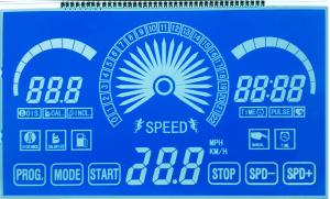 Best Digit Blue Rohs Lcd Display , Sports Machines Lcd Alphanumeric Display wholesale