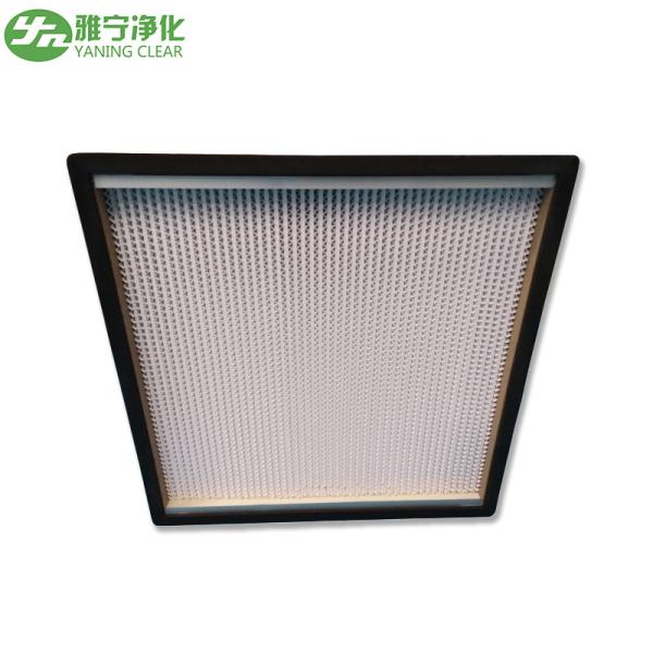 Cheap High Efficiency HEPA Media Filter / Glass Filter With Sandwich Wooden Board Frame for sale