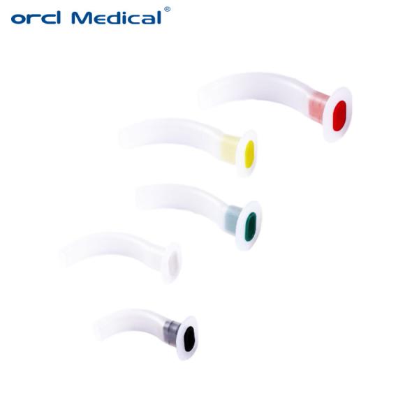 Cheap Color Coded Oropharyngeal Guedel Airway / Medical PE Guedel Pattern Airway for sale