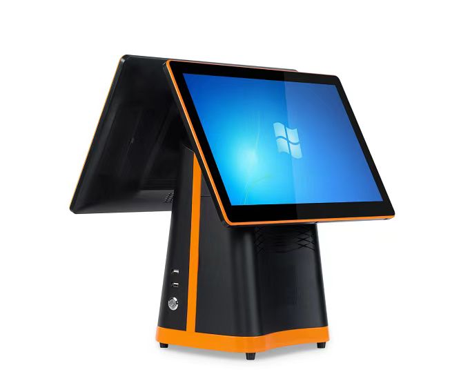 15.6" Touch Screen Cash Register POS System with 2nd Display and 256G SSD Storage