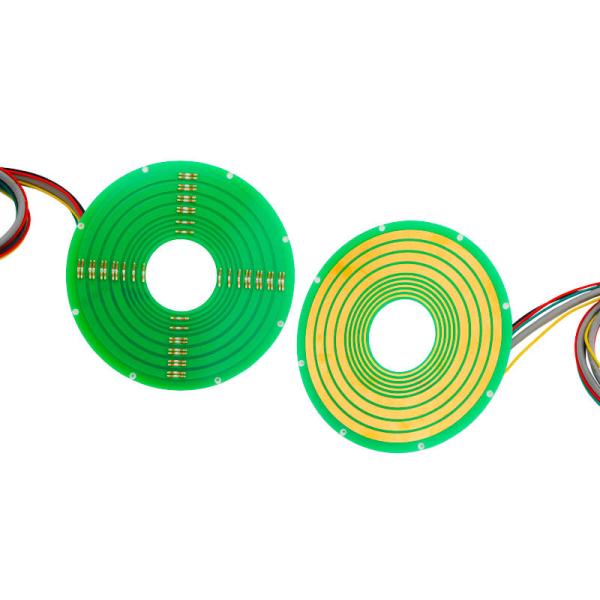 Cheap 5 Circuits Pancake Slip Ring Transferring 12A Current Ethernet Signal for sale