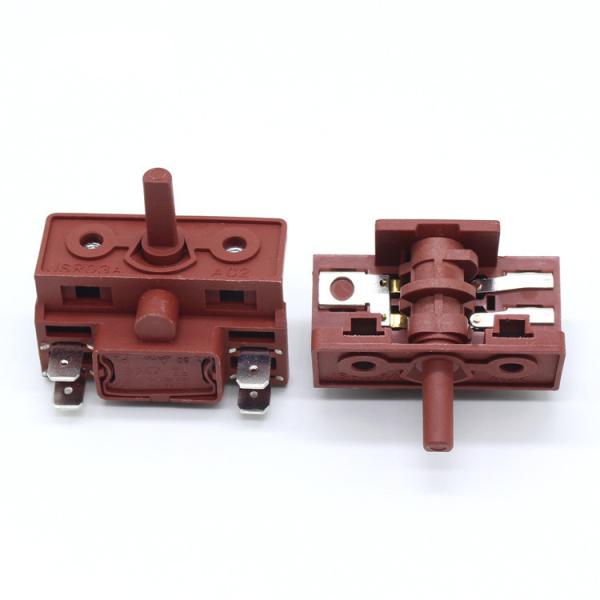 Cheap Multi Function Red / Black Rotary Switch Used in Kitchen Appliance Electric Oven for sale