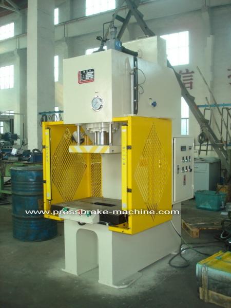 Cheap PLC Drive 2mm Sheet Metal Hydraulic C Type 125T Press Machine with 800mm worktable for sale
