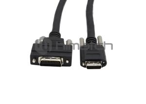 Standard Camera Link Cable MDR / SDR 5 Meters With Molding Black Color