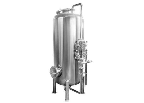 Cheap Stainless mechanical multi media filter housing system for pretreatment RO 0.6Mpa 70m3 / hour for sale