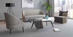 Best Lundana PU Office Reception Sofa High Density Foam Smooth wholesale