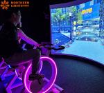 Custom Multi Player Outdoor Exercise Interact Bicycle Interactive Projection