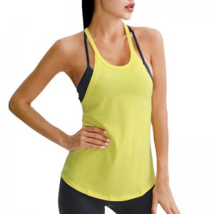 Best Women Sports Bra Longline Crop Tank Top Padded Workout Running Yoga wholesale