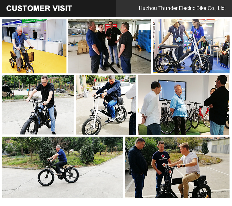 750W Fat Tire Electric Bicycle 48V 17Ah Battery Electric Bikes With Front Suspension