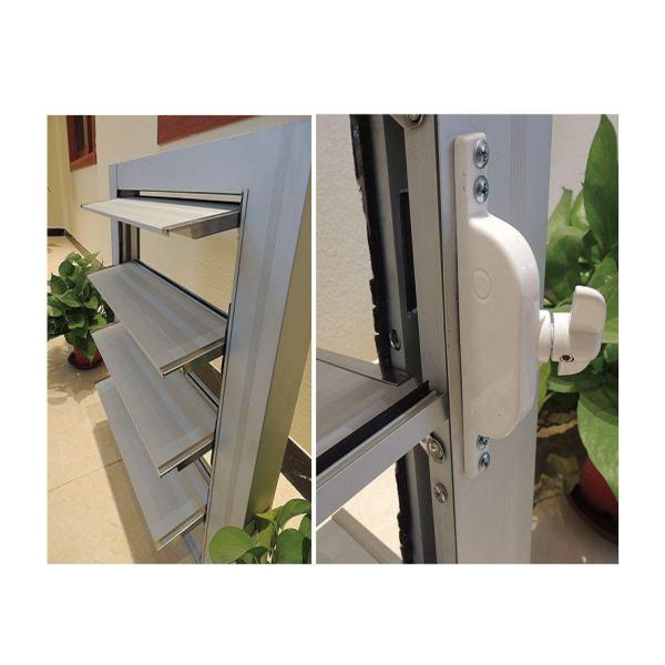 Cheap Customized Louver Window Aluminum Color Shutter Windows With Handle for sale