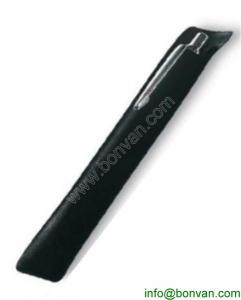Best velvet bag metal pen, metal pen with velvet flocking bag wholesale