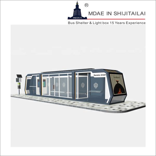 Cheap Wifi Solar T8 Tubes Lcd Bus Station Shelter for sale