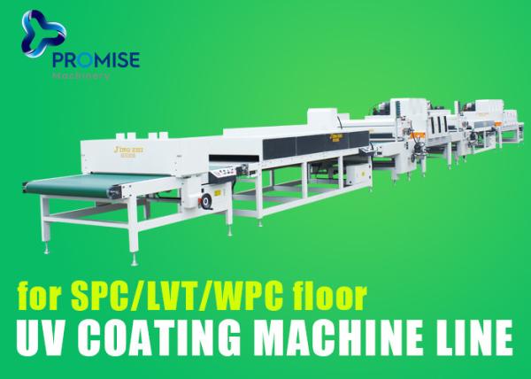 Cheap Plastic Composite Flooring Coating Machine SPC UV Protected Stone for sale