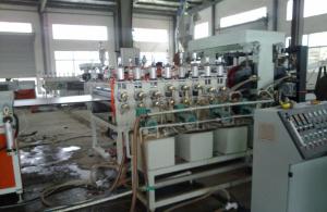 China Double Screw PVC Foam Board Machine , PVC Crust Foamed Board Production Line on sale