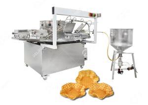 Commercial Waffle Bowl Maker , Ice Cream Waffle Cone Baking Machine 380V Customized