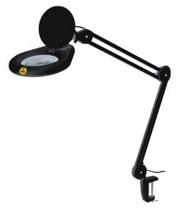 China ESD Magnifying led lamp ESD Electro-Static discharge black color  led magnifier none dim clamp hands free on sale