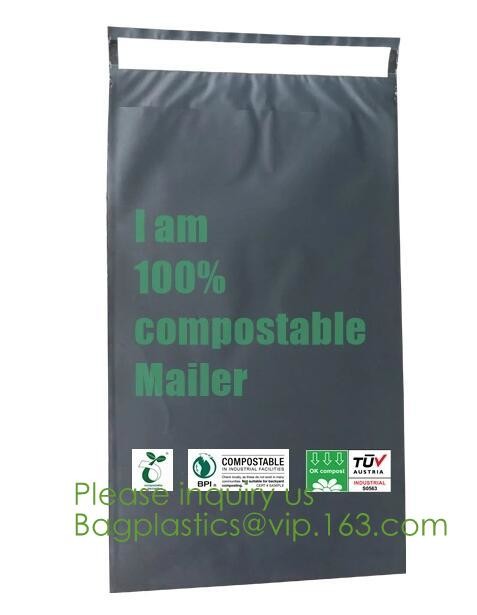 cornstarch Courier Plastic Bags/Mailing envelopes/Printed Mailing Bags,mailer box compost colored boxes in Mailing bags